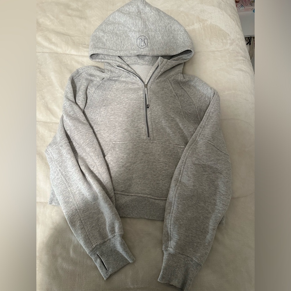Grey Lululemon Quarter Zip Scuba XS/S